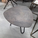 [defekt] Stolik Kawowy Wysoki MASURA 53x53 cm – Blat HPL Antracyt – Xooon