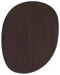 [od ręki] Stół do Jadalni TRENTON 150x120 cm, Fornir Dębowy Kolor Clay, Kształt Organiczny, Centralna Noga Stożkowa