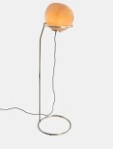 Lampa podłogowa COCOmaison ABBY 141 cm - szklany klosz otoczak, złoto-brązowa, ściemniana