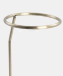 Lampa podłogowa COCOmaison ABBY 141 cm - szklany klosz otoczak, złoto-brązowa, ściemniana