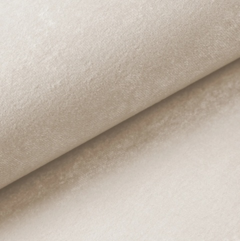 Sofa narożna w kształcie litery L OSLO LOUNGE (234 x 165 cm) – welur Opera Pearl, obłe wykończenie
