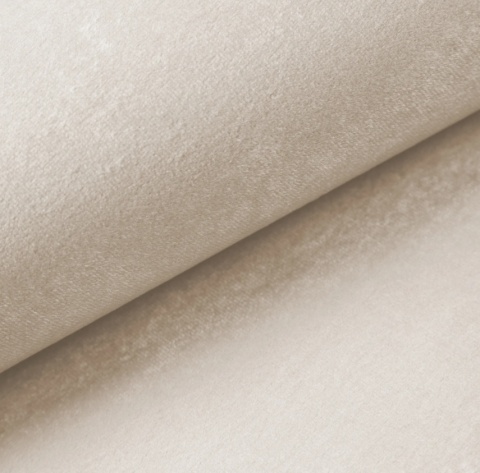 Sofa 4-osobowa MIRA LOUNGE (265 cm) – welur Opera Cream, łagodny profil