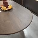 [od ręki] Stół jadalniany z litego dębu RAVELLO 210 x 120 cm – kolor Basalt, powłoka Platinumlak | Henders& Hazel