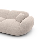 Sofa 2-osobowa NORA LOUNGE (180 cm) – tkanina strukturalna, kolor beżowy