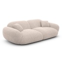 Sofa 2-osobowa NORA LOUNGE (180 cm) – tkanina strukturalna, kolor beżowy