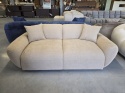 Sofa 2-osobowa NORA LOUNGE (180 cm) – tkanina strukturalna, kolor beżowy