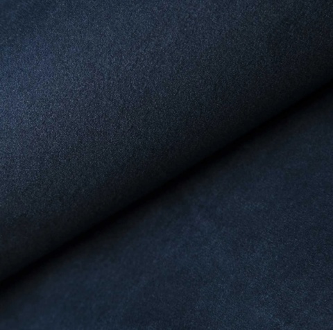 Sofa 4-osobowa MIRA LOUNGE (265 cm) – welur Opera Deep Blue, łagodny profil