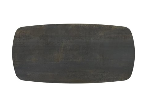 Stół ceramiczny Henders & Hazel LAZIO 140 x 100 cm – blat ceramika na szkle (Mystic Antracyt), centralna noga