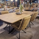 [na zamówienie] Rozkładany Stół Jadalniany PAVALON 200-278 cm - Blat HPL Primo Laminato Natural - Centralna Noga Designerska