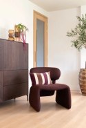 Fotel Wypoczynkowy LIVA - Tkanina Bordeaux - COCOmaison®