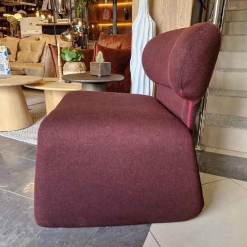 Fotel Wypoczynkowy LIVA - Tkanina Bordeaux - COCOmaison®