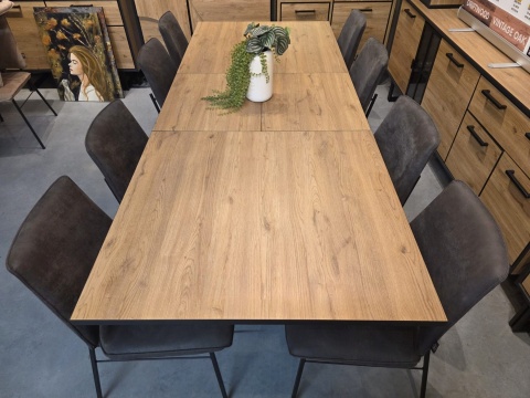 [K] Stół Rozkładany SARDINIË Happy@Home 180-240 cm Primo Laminato Natural Centralna Noga