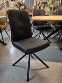 [K, od ręki] Ekskluzywne Krzesło Jadalniane MILVA - Naturalna Skóra Catania, Nowoczesny Design, Wysokie Ergonomiczne Oparcie