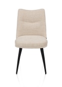 [od ręki] Krzesło do jadalni HESTER – mikrofibra, kolor beżowy / kremowy (Beige / Creme)