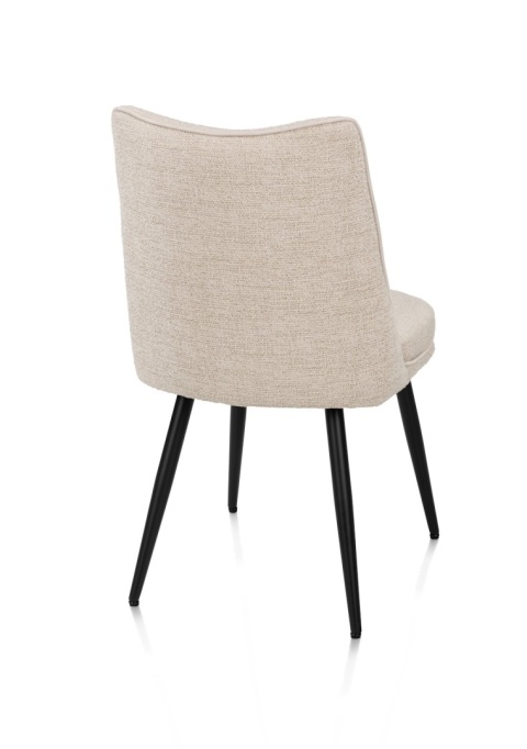 [od ręki] Krzesło do jadalni HESTER – mikrofibra, kolor beżowy / kremowy (Beige / Creme)