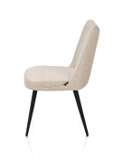 [od ręki] Krzesło do jadalni HESTER – mikrofibra, kolor beżowy / kremowy (Beige / Creme)