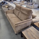 [od ręki] Sofa 2,5-osobowa CORK (185 cm) – sprężyny kieszeniowe, tkanina chenille Valencia ciepły beż / koper