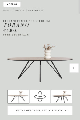 Stół Xooon Torano 180 x 110 cm