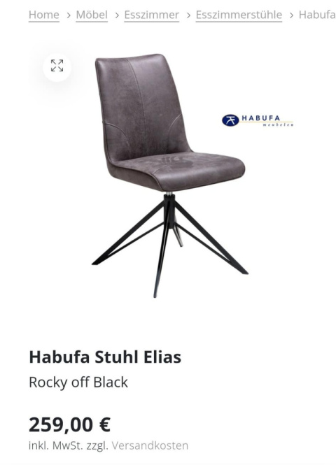Krzesło obrotowe Habufa Elias Krzesło obrotowe Habufa Elias