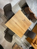 Stół z litego drewna dębowego 100 x 100 cm